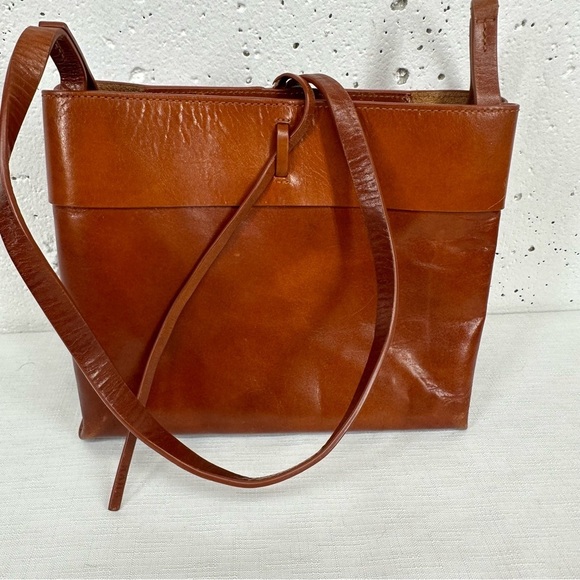 Kara The Crossbody Chestnut Leather Bag Purse - Picture 1 of 15